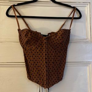 Urban outfitters Polka Dot Corset Size M